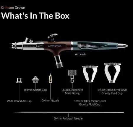 A&eacute;rographe Ace Series Aventus Crimson Crown 0.2 & 0.4mm - Gaahleri