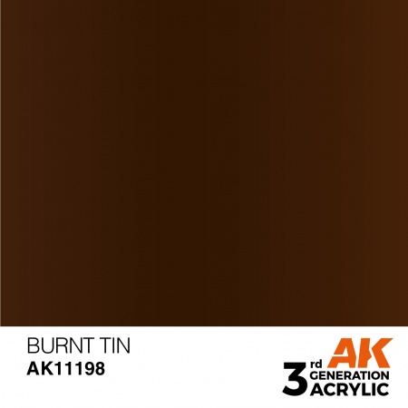 AK Interactive - 3rd Gen - Burnt Tin 17ml