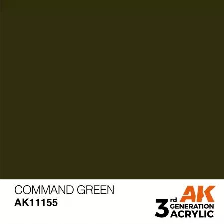 AK Interactive - 3rd Gen - Command Green 17ml