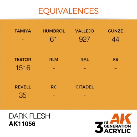 AK Interactive - 3rd Gen - Dark Flesh 17ml