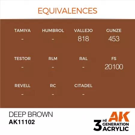 AK Interactive - 3rd Gen - Deep Brown 17ml