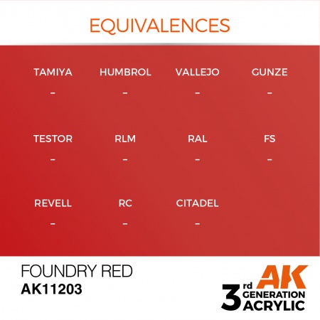 AK Interactive - 3rd Gen - Foundry Red 17ml