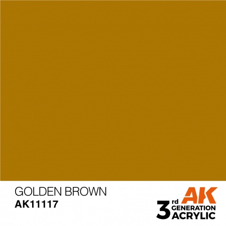 AK Interactive - 3rd Gen - Golden Brown 17ml