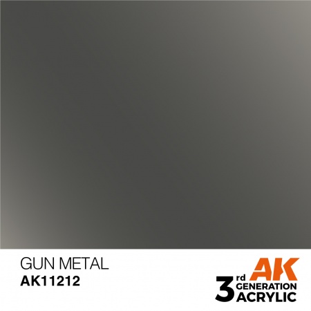 AK Interactive - 3rd Gen - Gun Metal 17ml