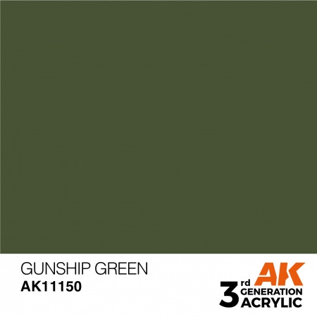 AK Interactive - 3rd Gen - Gunship Green 17ml