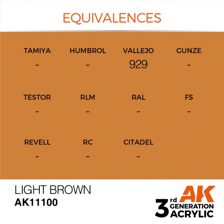 AK Interactive - 3rd Gen - Light Brown 17ml