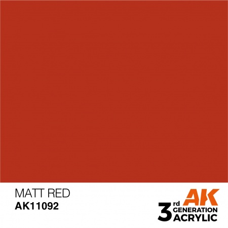 AK Interactive - 3rd Gen - Matt Red 17ml