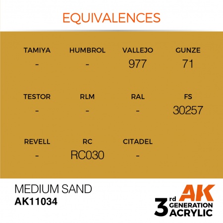 AK Interactive - 3rd Gen - Medium Sand 17ml