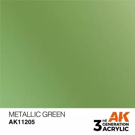 AK Interactive - 3rd Gen - Metallic Green 17ml