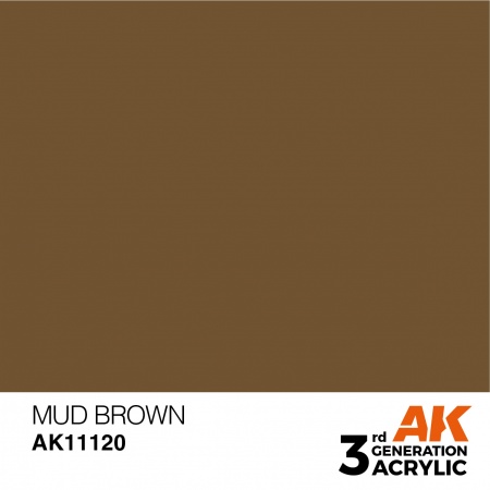 AK Interactive - 3rd Gen - Mud Brown 17ml