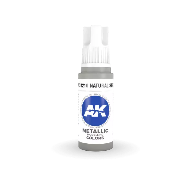 AK Interactive - 3rd Gen - Natural Steel 17ml
