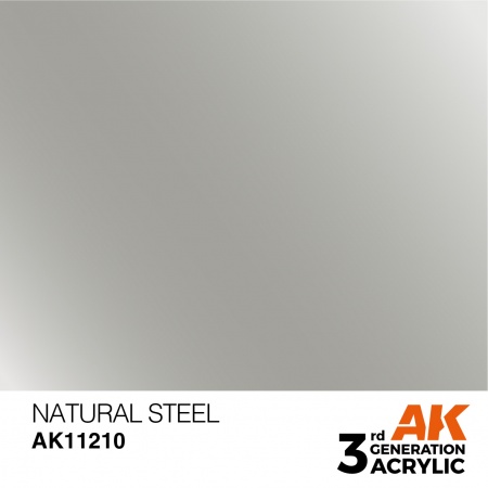 AK Interactive - 3rd Gen - Natural Steel 17ml