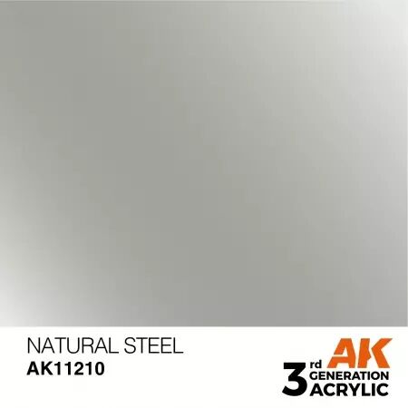 AK Interactive - 3rd Gen - Natural Steel 17ml