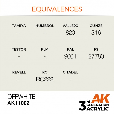 AK Interactive - 3rd Gen - Offwhite 17ml