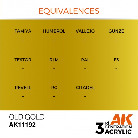 AK Interactive - 3rd Gen - Old Gold 17ml