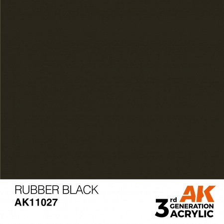 AK Interactive - 3rd Gen - Rubber Black 17ml