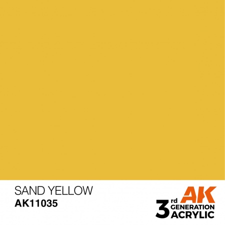 AK Interactive - 3rd Gen - Sand Yellow 17ml