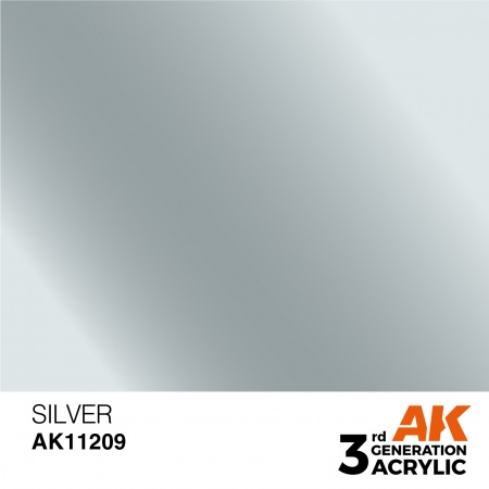 AK Interactive - 3rd Gen - Silver 17ml