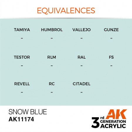 AK Interactive - 3rd Gen - Snow Blue 17ml
