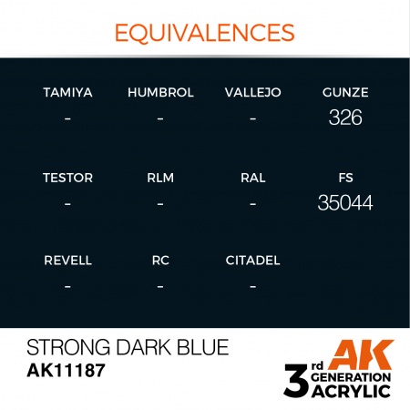 AK Interactive - 3rd Gen - Strong Dark Blue 17ml