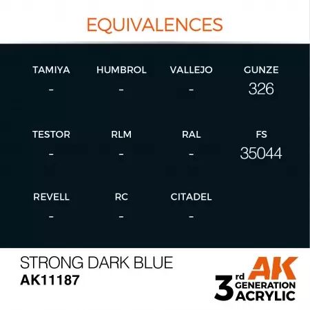 AK Interactive - 3rd Gen - Strong Dark Blue 17ml
