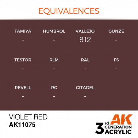 AK Interactive - 3rd Gen - Violet Red 17ml