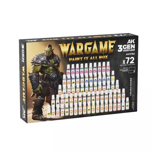 Ak Interactive - 3Rd Gen Set - Wargame Paint it All Box x72
