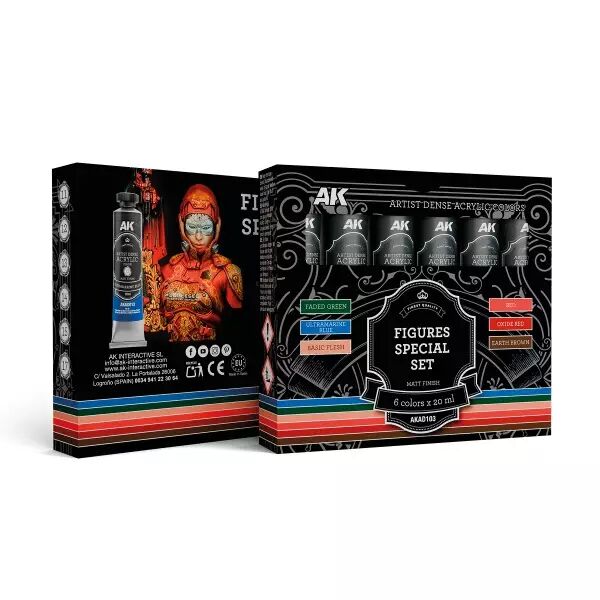 Ak Interactive - Artist Dense Acrylic - Figures Special Set