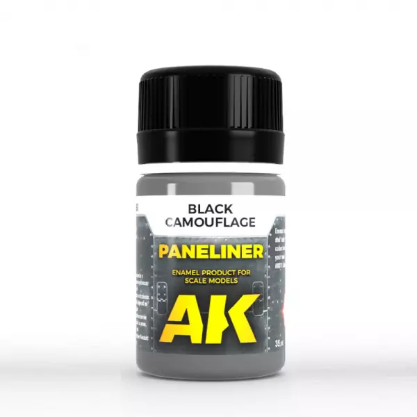 Ak Interactive - Auxiliaires - Paneliner for black camouflage 35ml