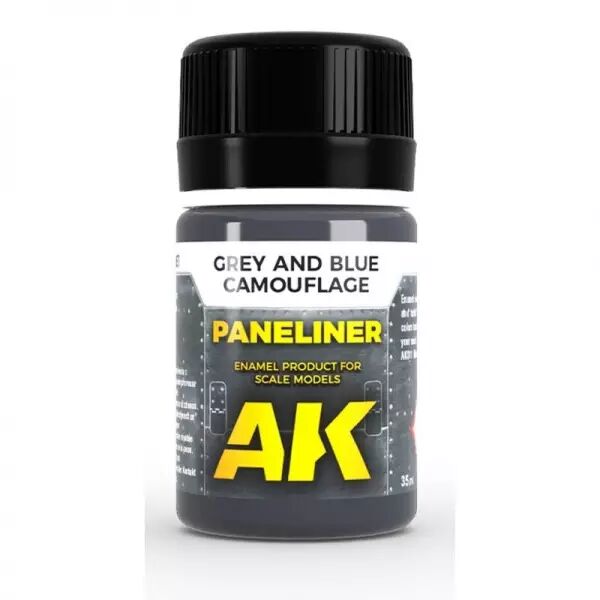 Ak Interactive - Auxiliaires - Paneliner for grey and blue camouflage 35ml
