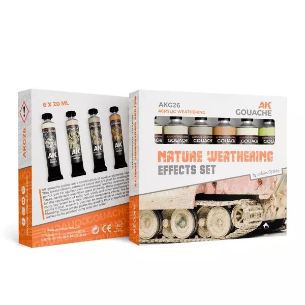 Ak Interactive - Nature Weathering Effect Set - 6x 20ml