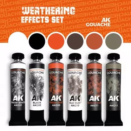 Ak Interactive - Weathering Effect Set - 6x 20ml