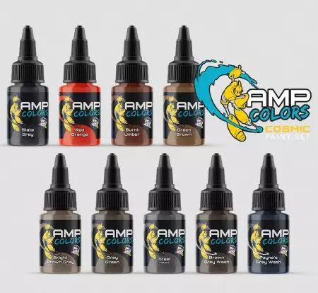 AMP Colors Cosmic Paint Set #1 - Pro Acryl - Monument Hobbies