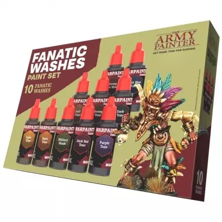 Army Painter -  Starter Peinture - Warpaints Fanatic - Washes Paint Set