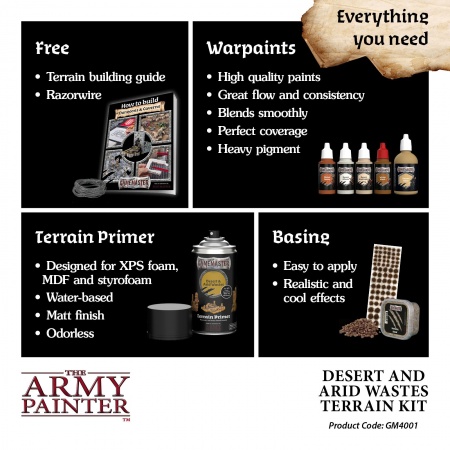 Army Painter - GameMaster : Deserts & Arid Wastes Terrain Kit