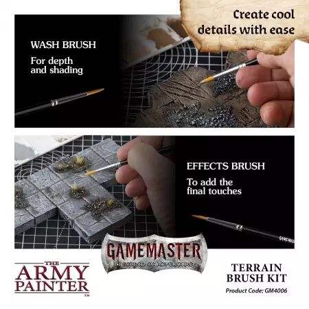 Army Painter - GameMaster : Kit de pinceaux à décors
