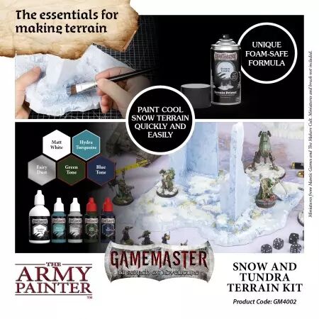 Army Painter - GameMaster : Snow & Tundra Terrain Kit