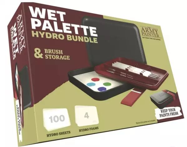 Army Painter - Outils - Palette Humide + feuilles hydro