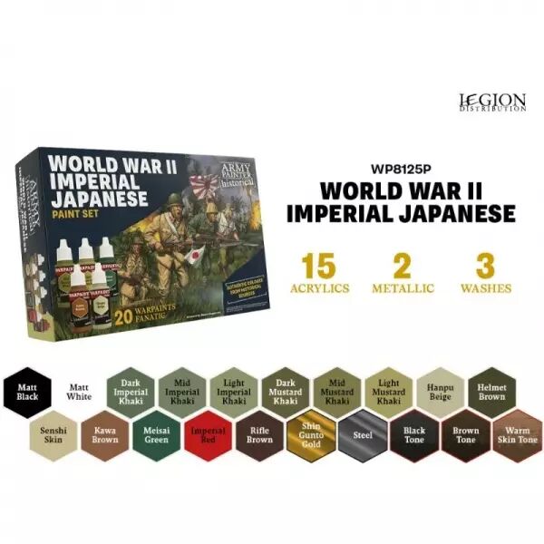 Army Painter - Paint Set -  World War II Imperial Japanese