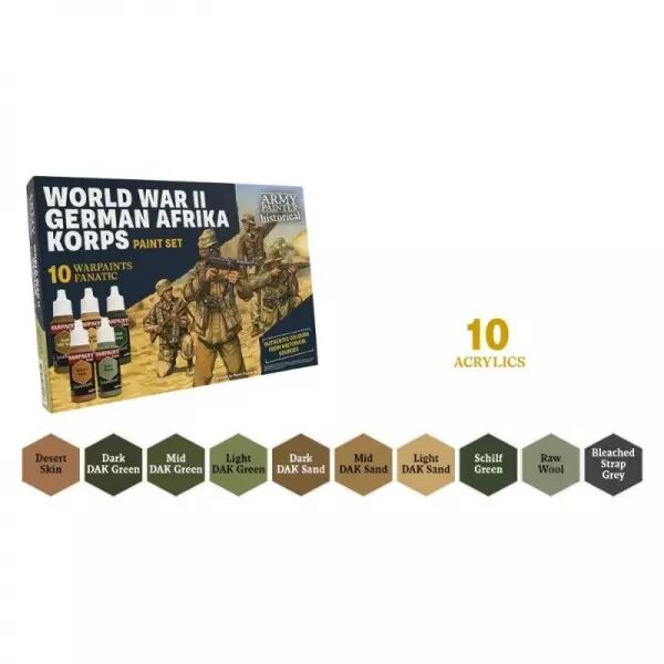 Army Painter - Paint Set -  WWII German Afrika Korps
