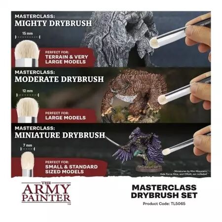 Army Painter - Pinceaux -  Masterclass : Drybrush Set 2025