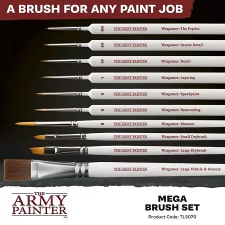 Army Painter - Pinceaux -  Mega Brush Set