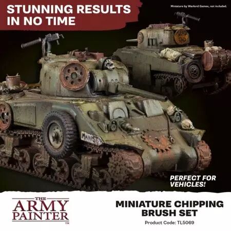Army Painter - Pinceaux -  Miniature Chipping Brush Set