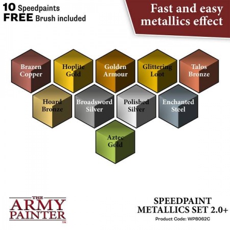 Army Painter - Starter Peinture - Speedpaint metallic set 2.0