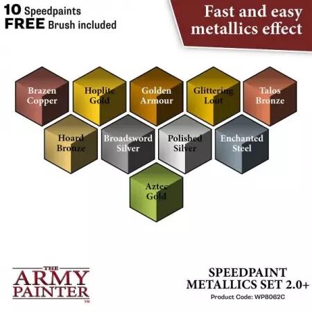 Army Painter - Starter Peinture - Speedpaint metallic set 2.0