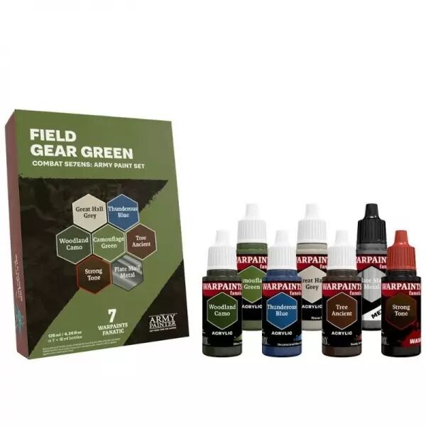 Army Painter - Warpaints Fanatic -  Combat Se7en - Field Gear Green