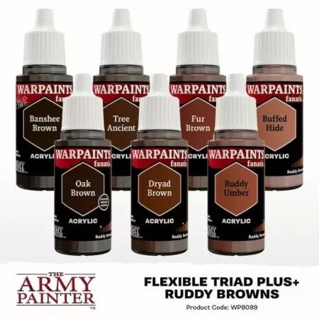Army Painter - Warpaints Fanatic - Ruddy Browns Flexible Triad PLUS+