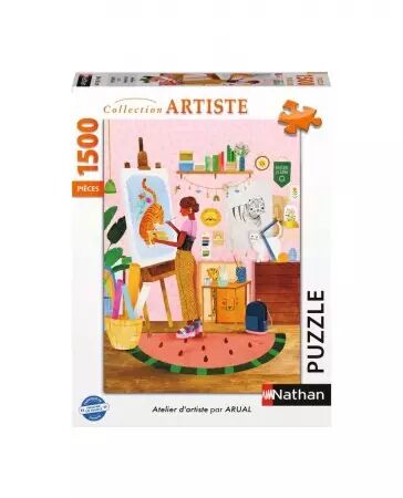 Atelier d\'artiste / Laura Lhuillier - Puzzle 1000 pièces - Collection Artiste - Nathan