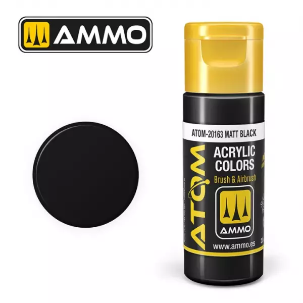 Atom Color Matt Black  - Mig Jimenez