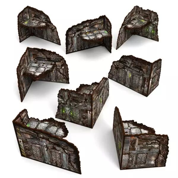 B�timents pliables pr�peints 11e �dition Warhammer 40k (lot de 8) - Green Stuff World